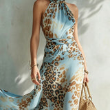 Desirè - Glamouröses Kleid mit Animal-Print