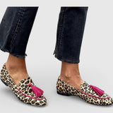 Adelheid - Leoparden-Loafer mit Quasten