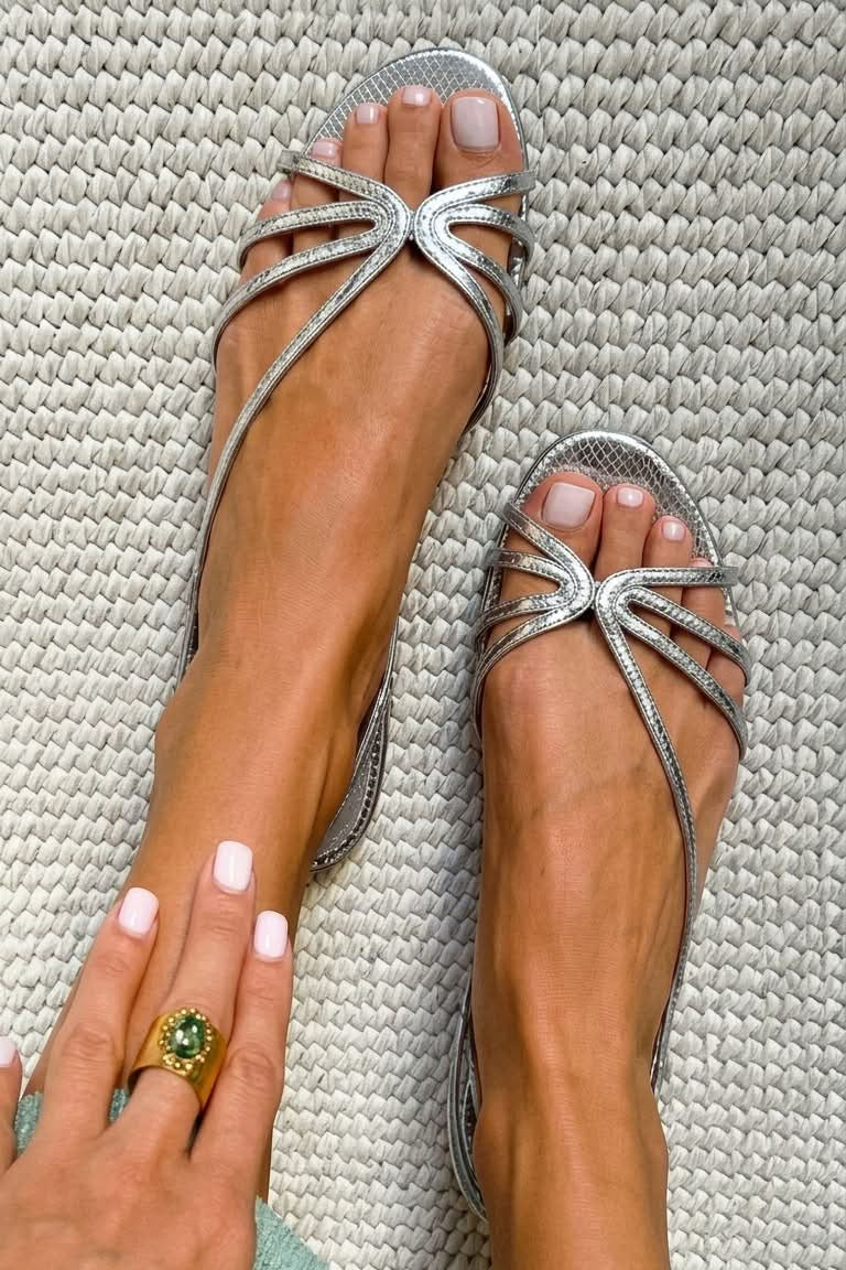 Ginevra | Elegante Goldene Sandalen für den Sommer