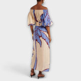 Georgia - Buntes Off-Shoulder-Maxikleid mit Print