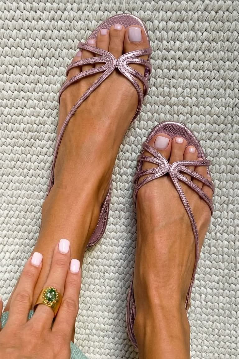 Ginevra | Elegante Goldene Sandalen für den Sommer