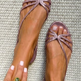 Ginevra | Elegante Goldene Sandalen für den Sommer
