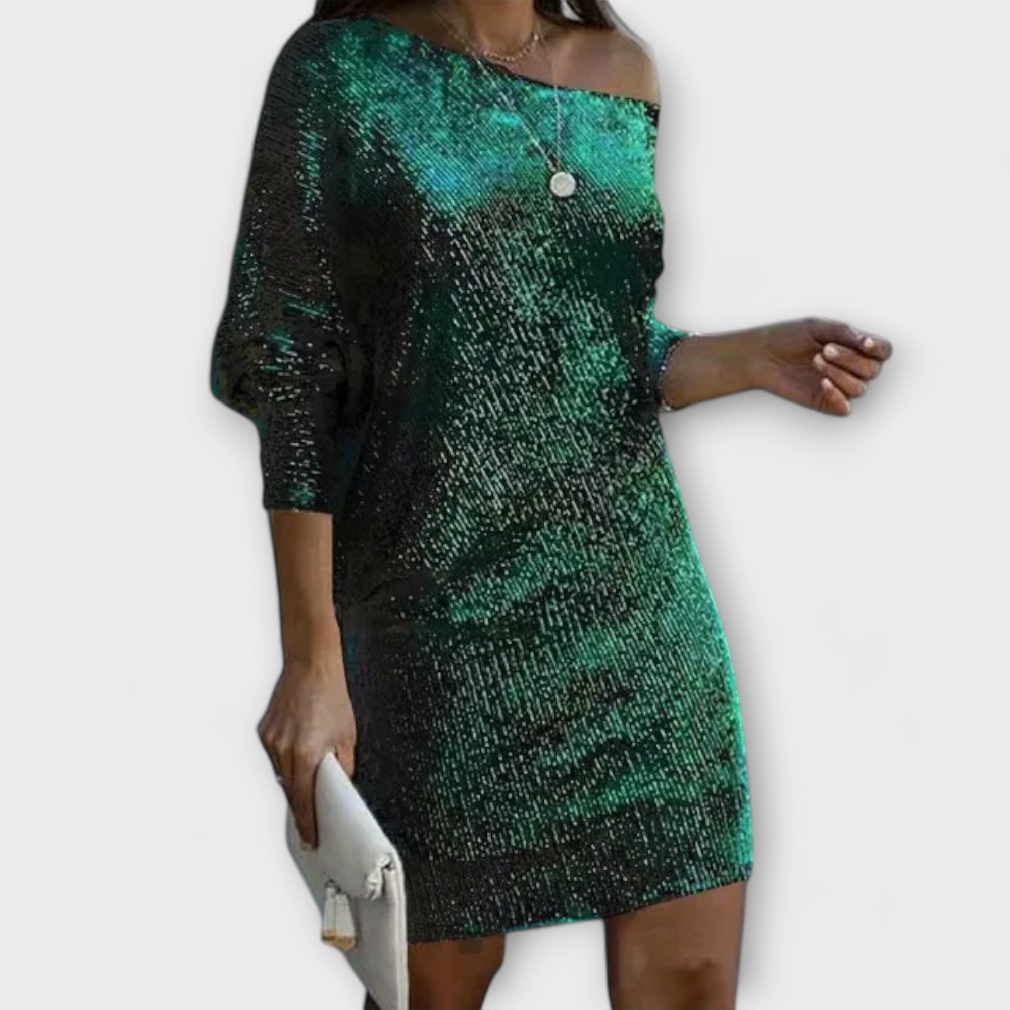 Goldenes Partykleid mit Pailletten