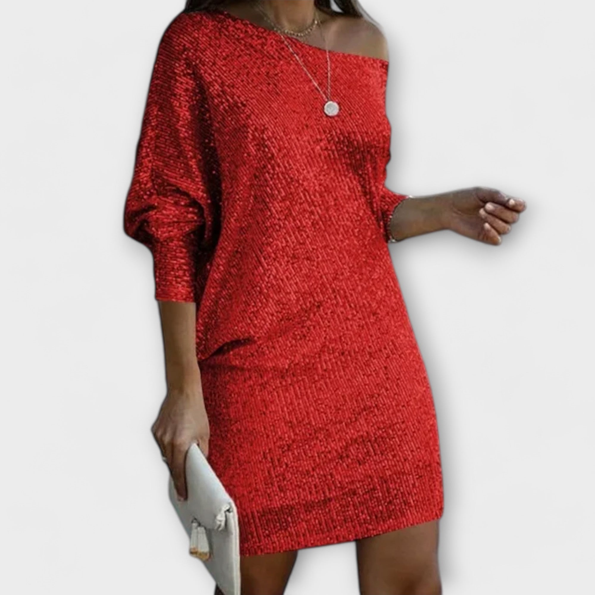 Goldenes Partykleid mit Pailletten