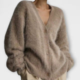 Lilla - Beige kuschelige Jacke