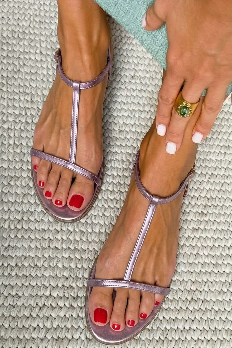 Rosalba | Gold Sandals for Spring