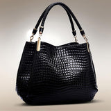 Lusso Milano - Krokodiltaschen Schultertasche