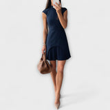 Elowen - Mini-Kleid im Militär-Patchwork-Stil
