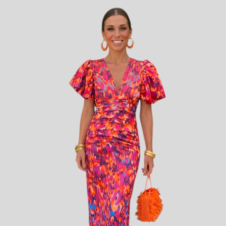 Juliette - Kleid mit plissierten Ärmeln
