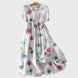 Luftiges Frühlingsblüten-Kleid