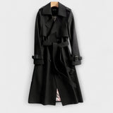 Jualita - Beiger klassischer Damen-Trenchcoat