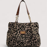 Lévrier – Leopard Canvas Einkaufstasche