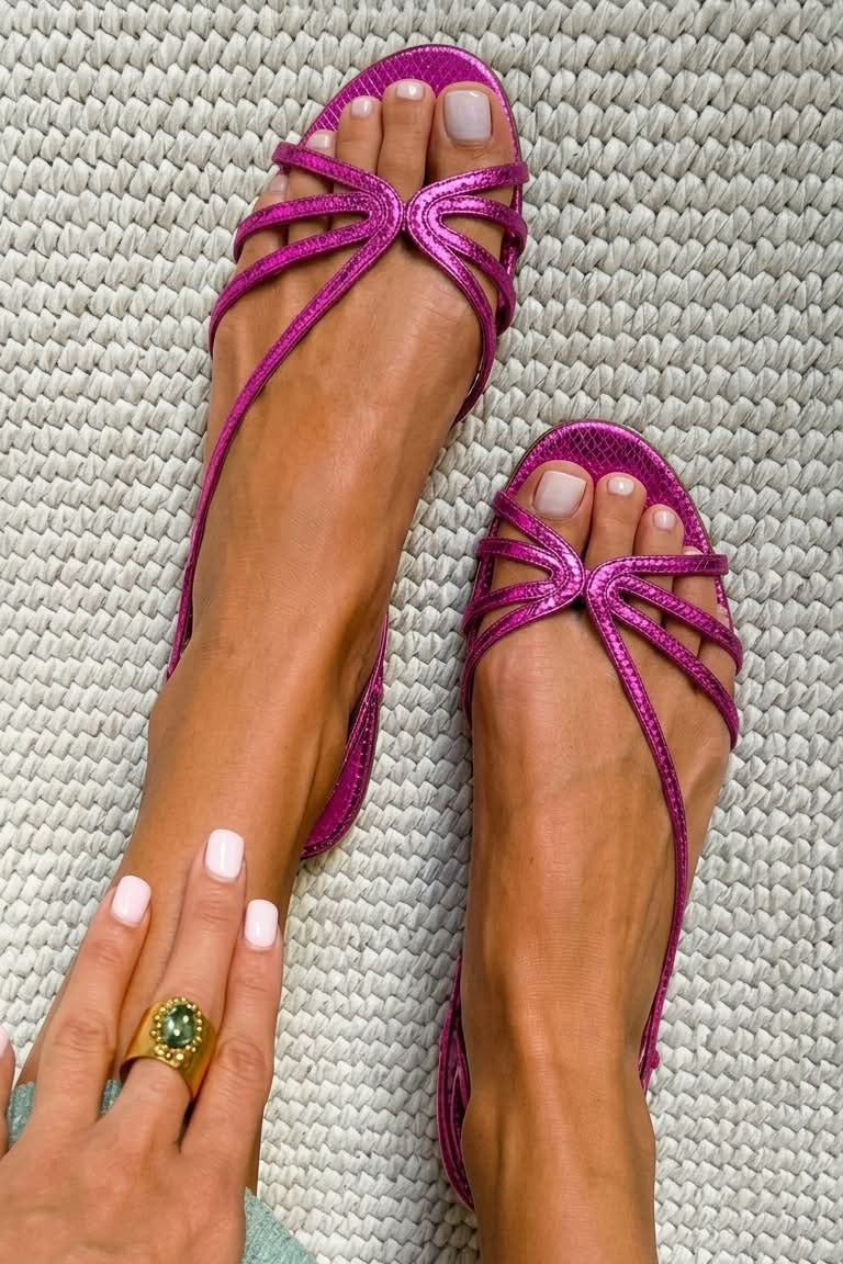 Ginevra | Elegante Goldene Sandalen für den Sommer