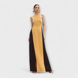 Kimberly - Gelb-schwarzer Jumpsuit