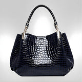 Lusso Milano - Krokodiltaschen Schultertasche