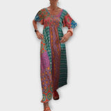 Melania - Buntes Boho-Kleid mit Ethno-Muster