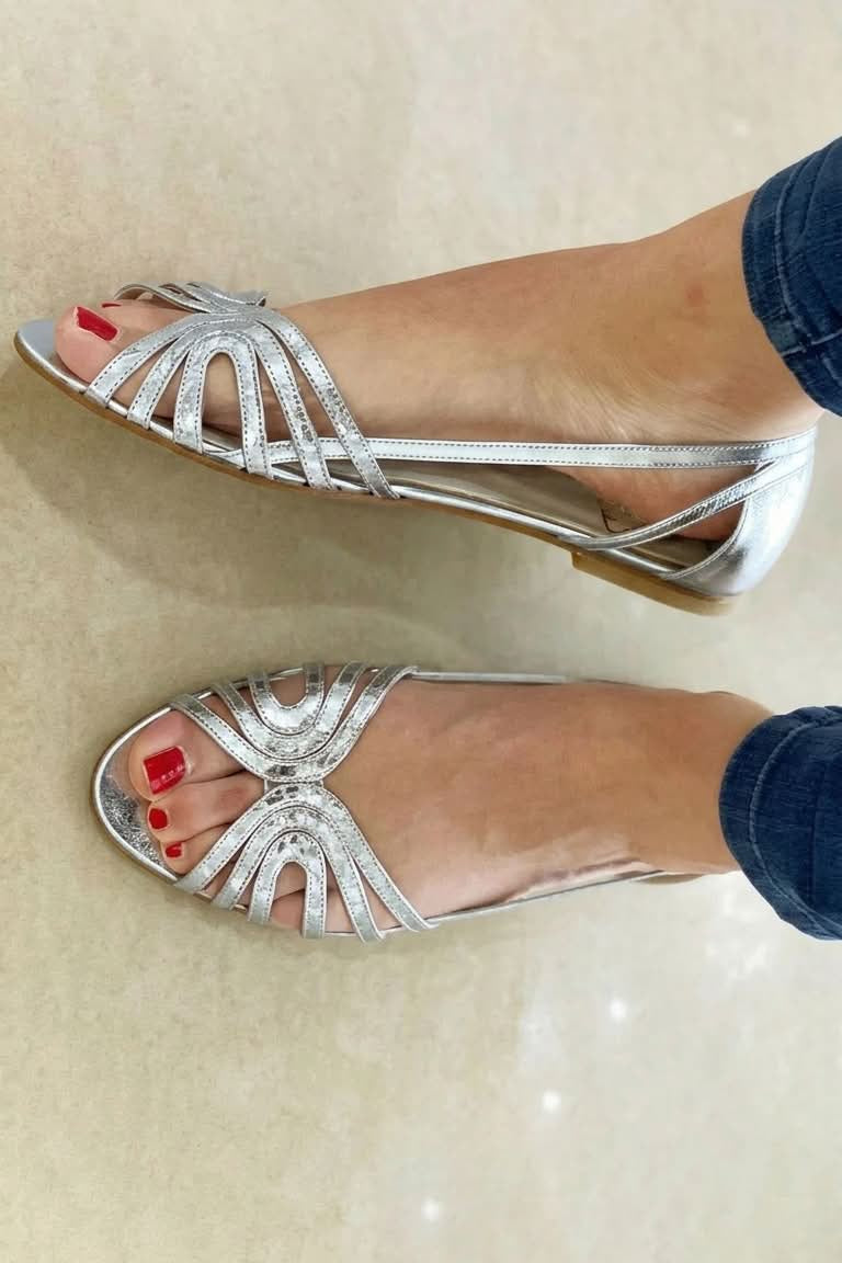 Eleonora | Goldene Sommer-Sandalen