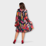 Caroline - Elegantes Plus-Size-Kleid mit Blütenmuster