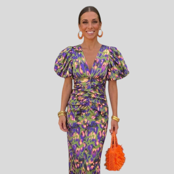 Juliette - Kleid mit plissierten Ärmeln