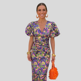 Juliette - Kleid mit plissierten Ärmeln