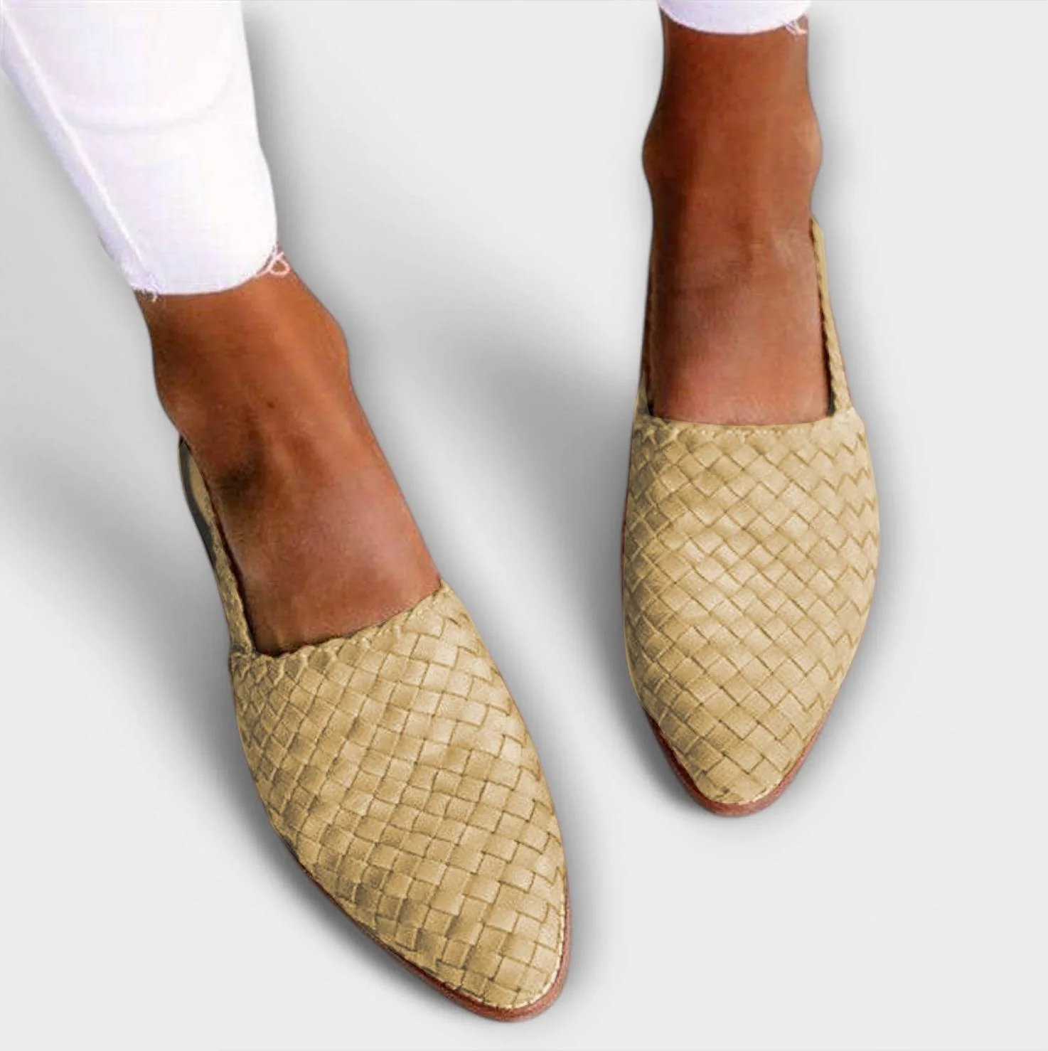Liesel - Geflochtene Leder-Mules
