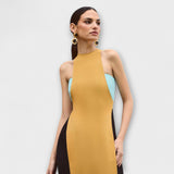Kimberly - Gelb-schwarzer Jumpsuit