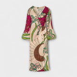 Tracey - Buntes Bindetunika-Maxikleid