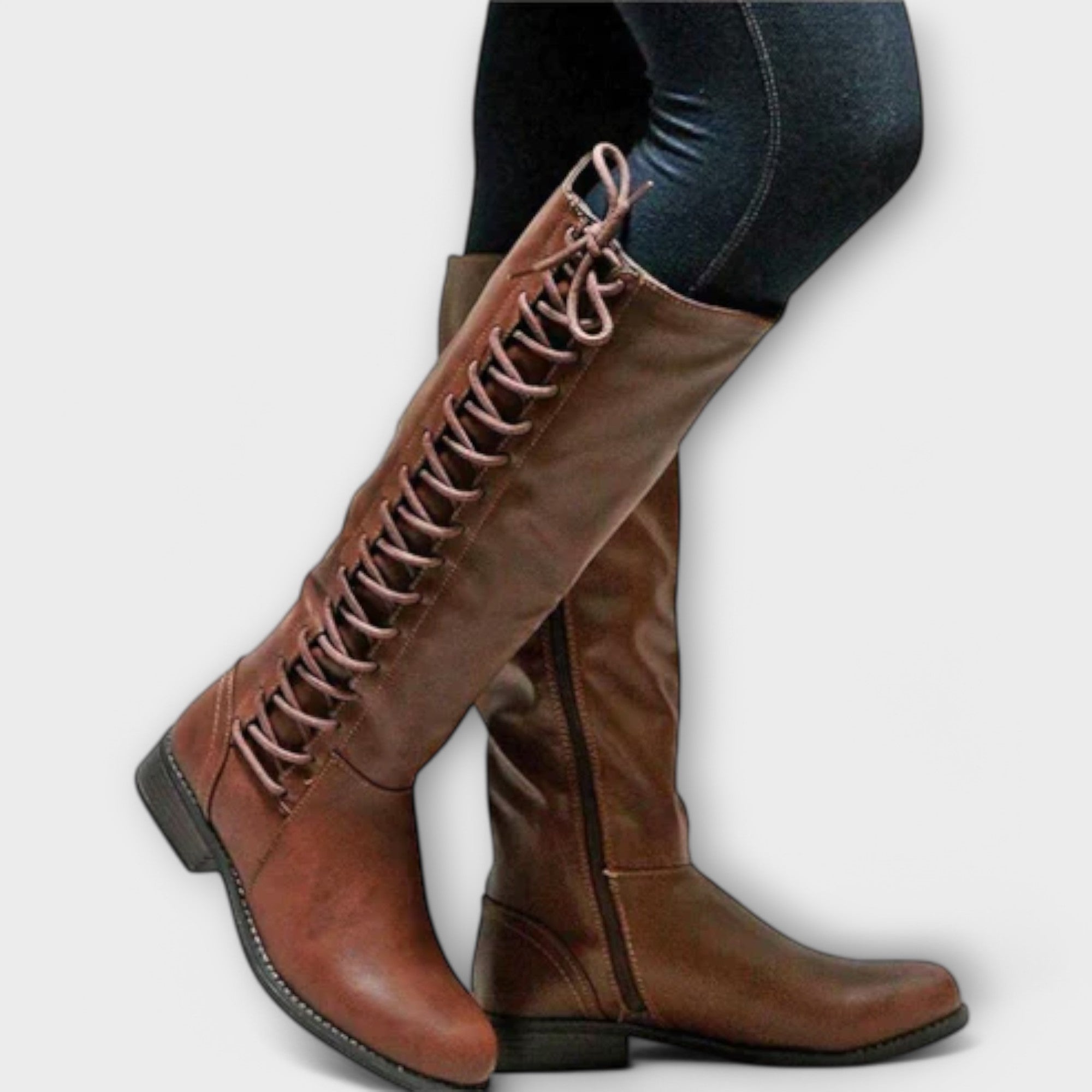Hiltrud - Elegante Lederschnürstiefel