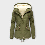 Mori - Schwarze Winterjacke mit Kapuze