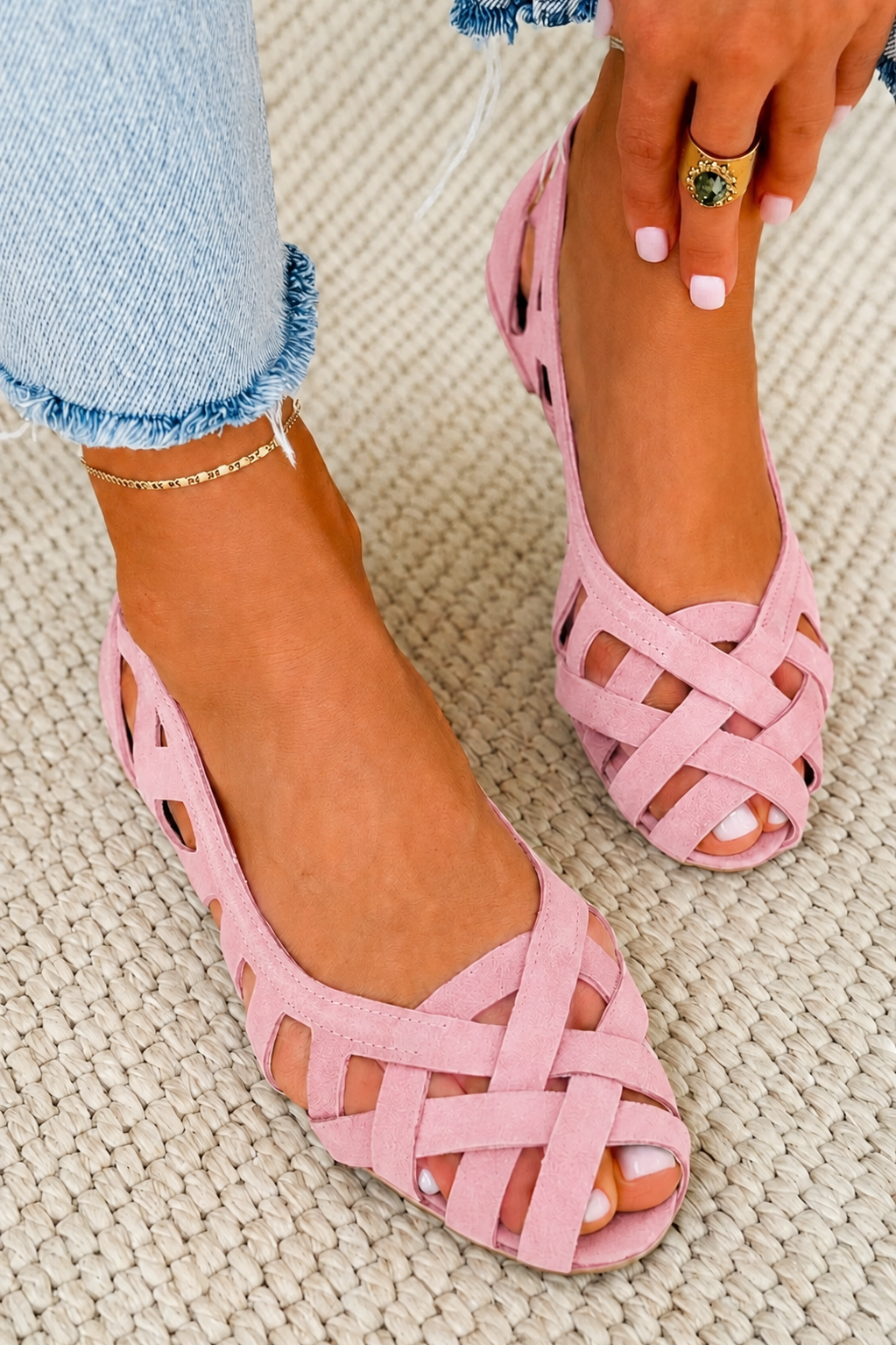 Caterina - Geflochtene Sommerschuhe