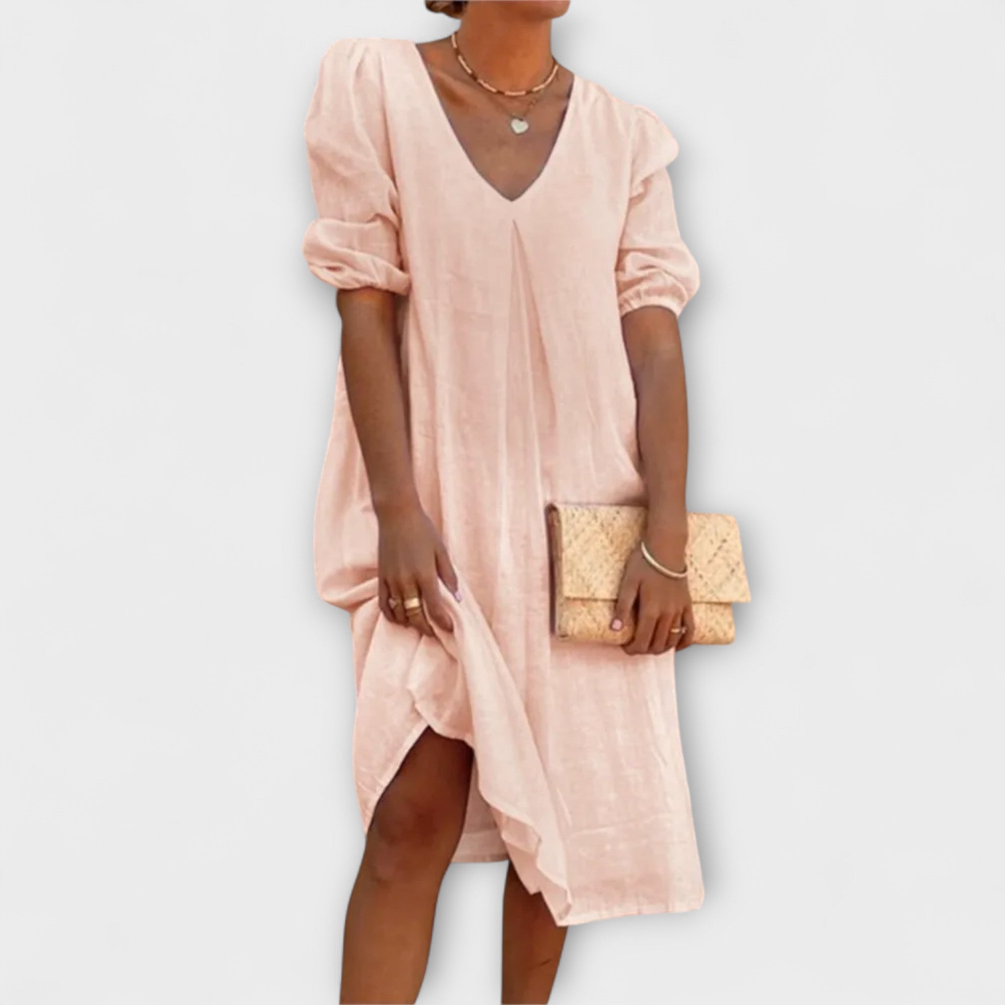 Fanny - Schwarzes Sommerkleid mit Häkeldetails