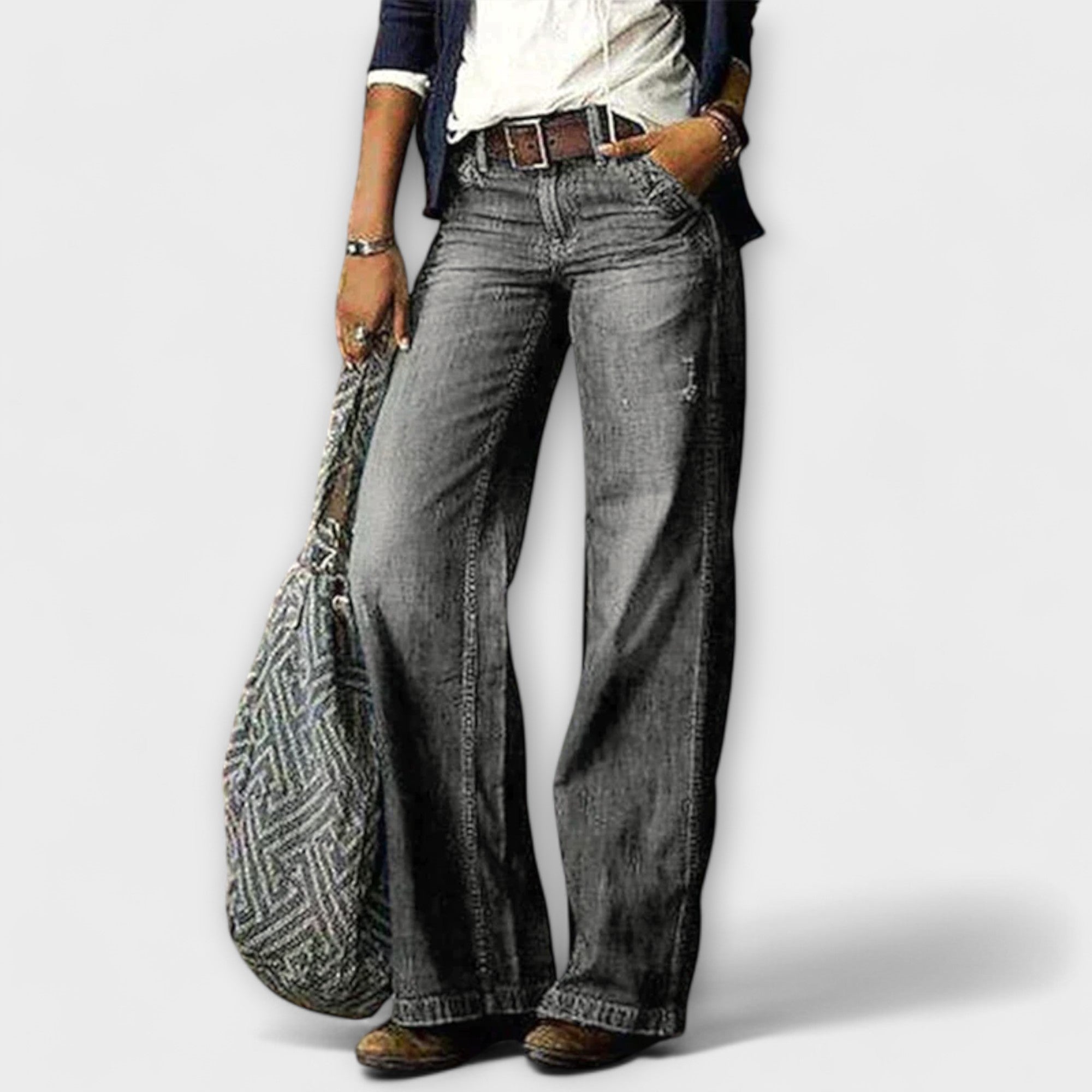 Hannelene - Weite Denim-Hose