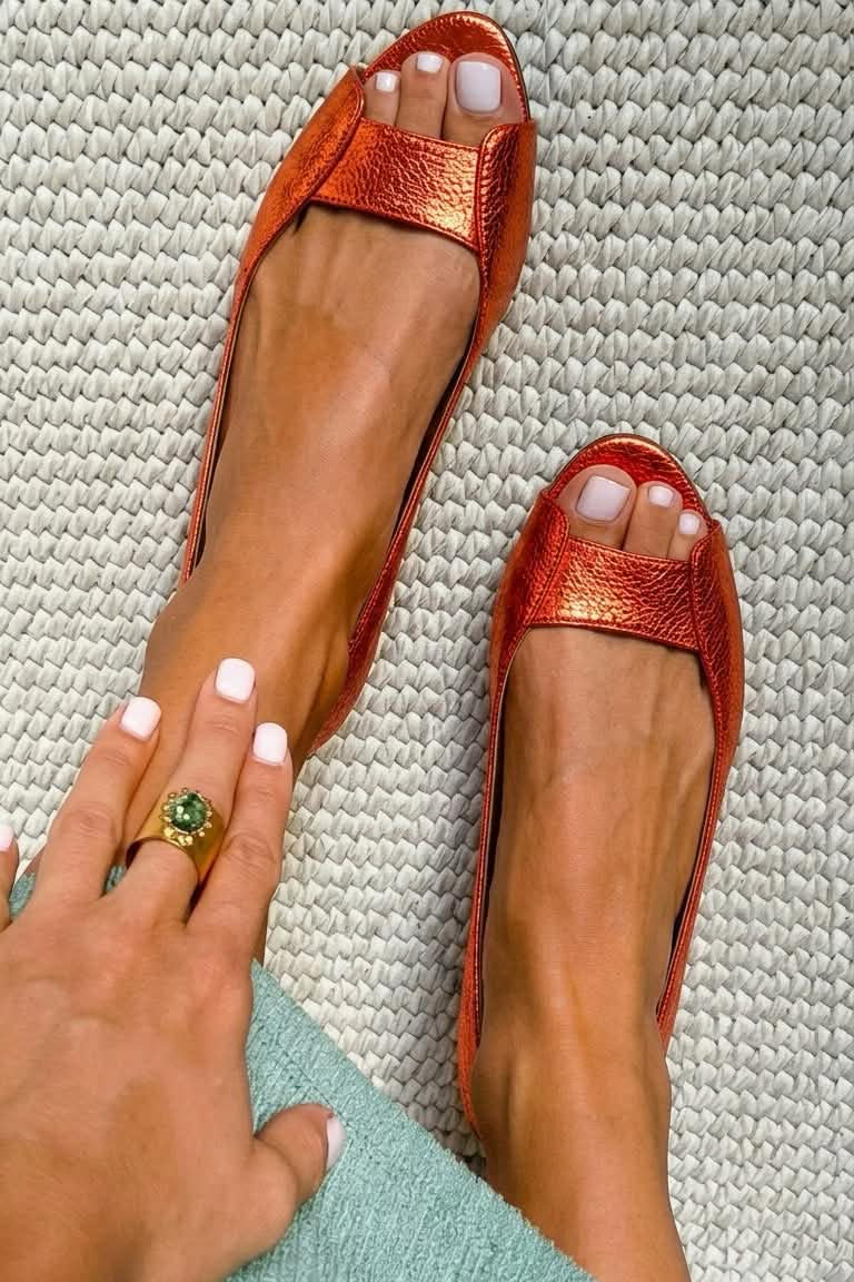 Adelina | Elegante Goldene Komfortsandalen