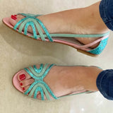Eleonora | Goldene Sommer-Sandalen