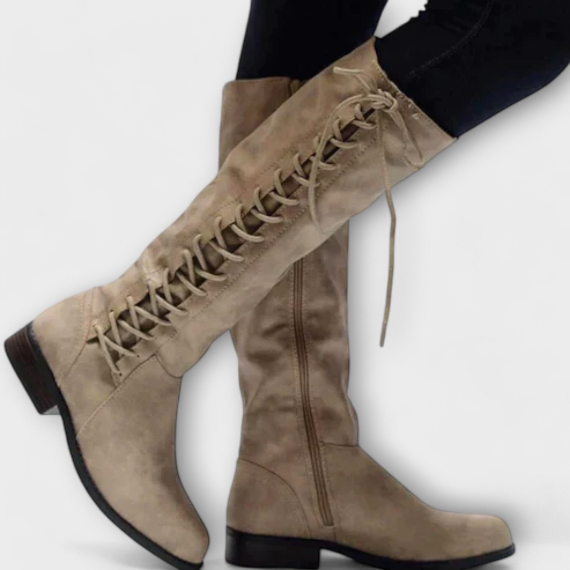 Hiltrud - Elegante Lederschnürstiefel