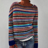 Essi | Bunter Retro-Pullover mit Streifenmuster