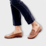 Gertrud - Klassische Braune Loafer