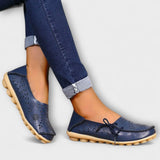 Notburga - Weisse Slip-on-Mokassins