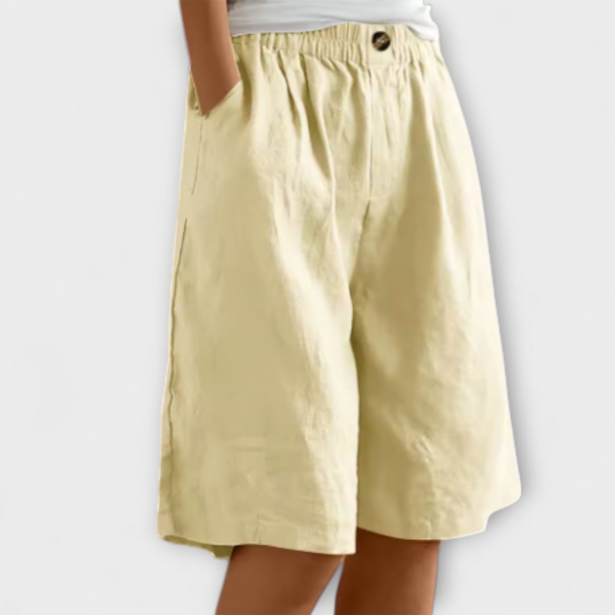 Greta - Luftige Leinen-Shorts