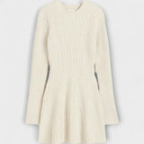 Polly - Cremefarbenes Strickkleid