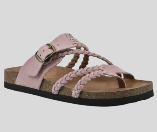 Aurora - Anatomische Korksandalen mit Flechtdesign