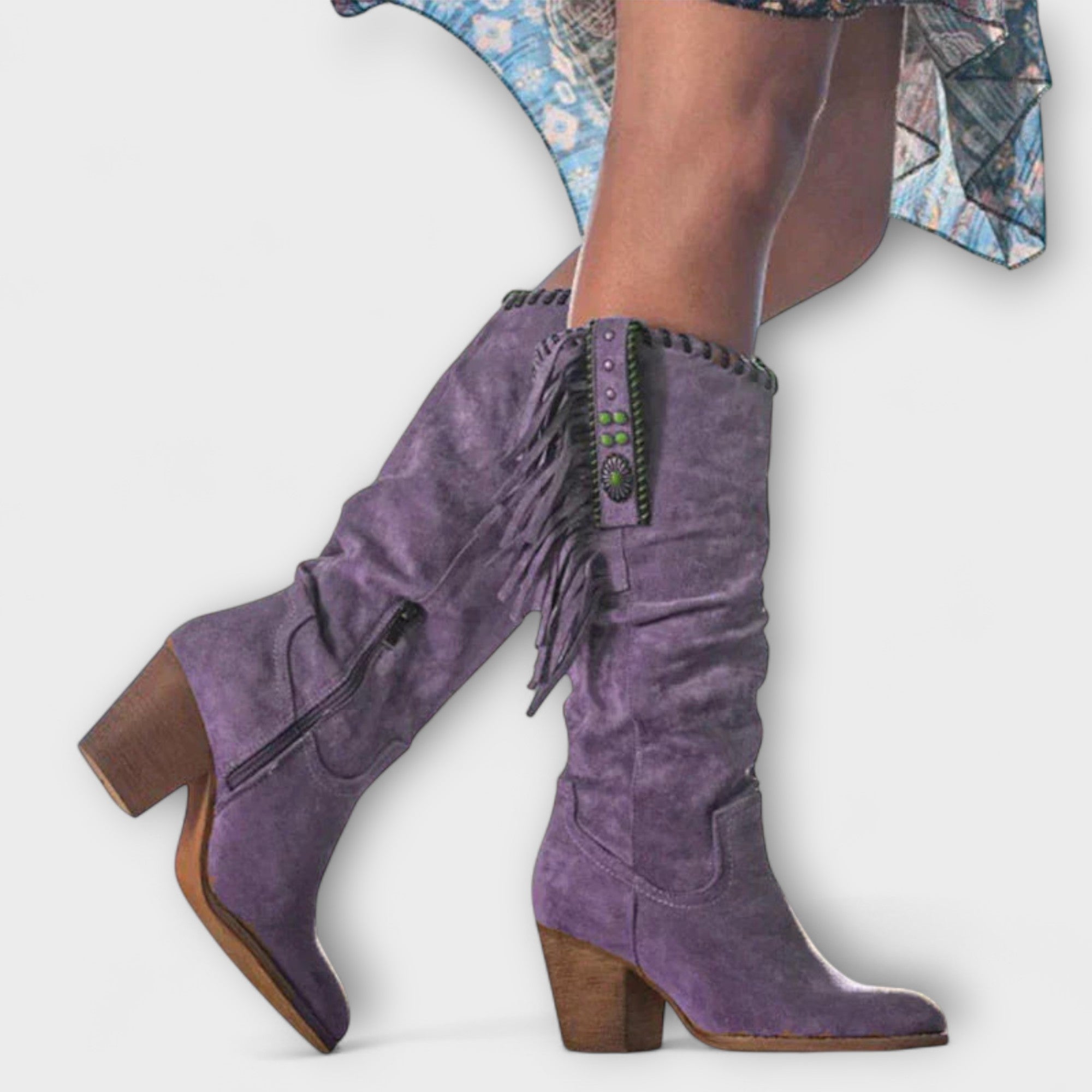 Johanna - Wildleder-Westernstiefel