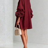 Anita - Elegantes Minikleid mit Rosendetails