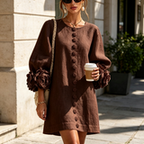 Anita - Elegantes Minikleid mit Rosendetails