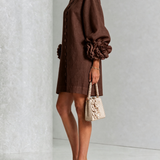 Anita - Elegantes Minikleid mit Rosendetails
