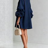 Anita - Elegantes Minikleid mit Rosendetails
