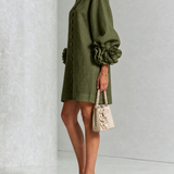 Anita - Elegantes Minikleid mit Rosendetails