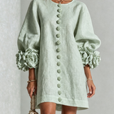 Anita - Elegantes Minikleid mit Rosendetails