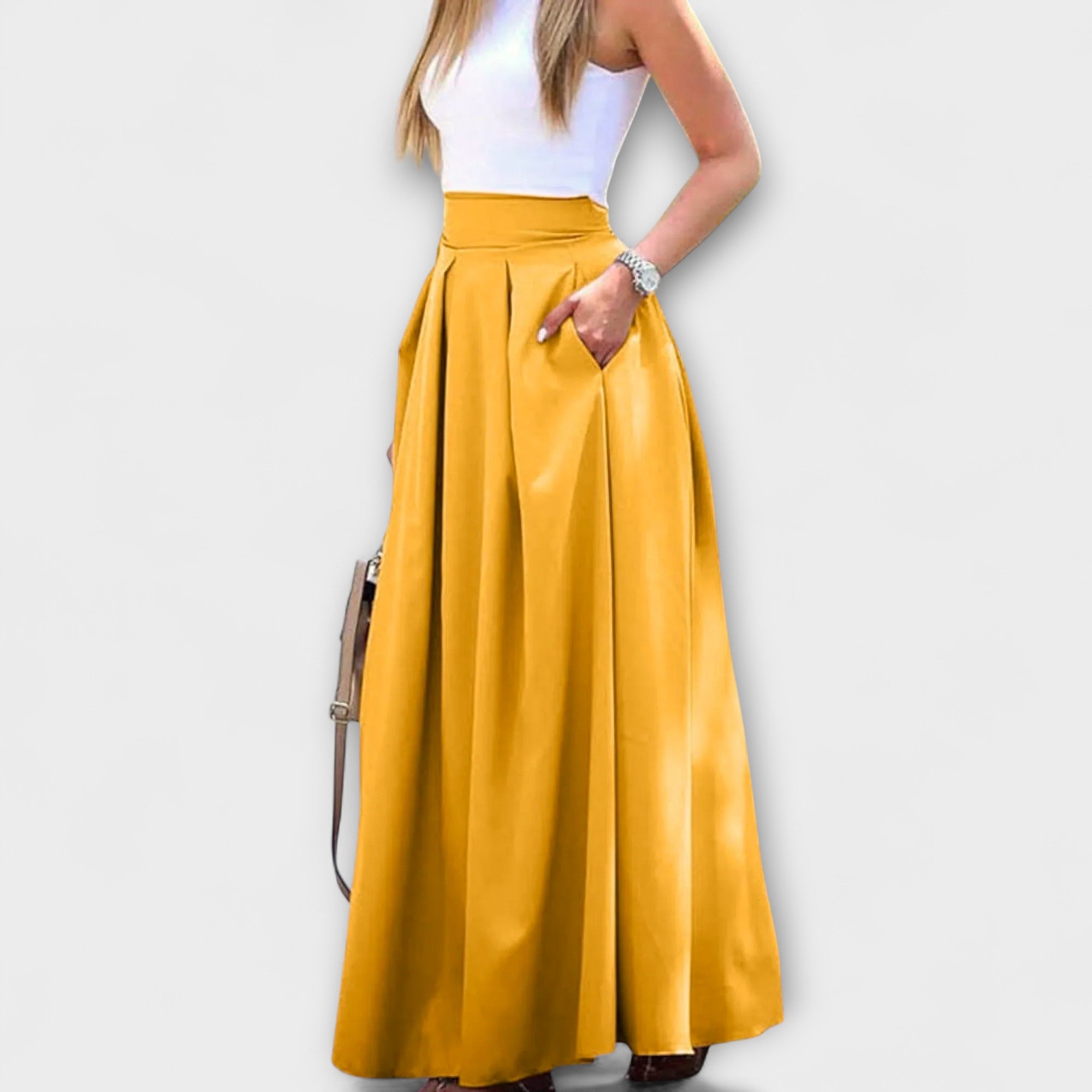 Notburga - Eleganter Roter Maxirock