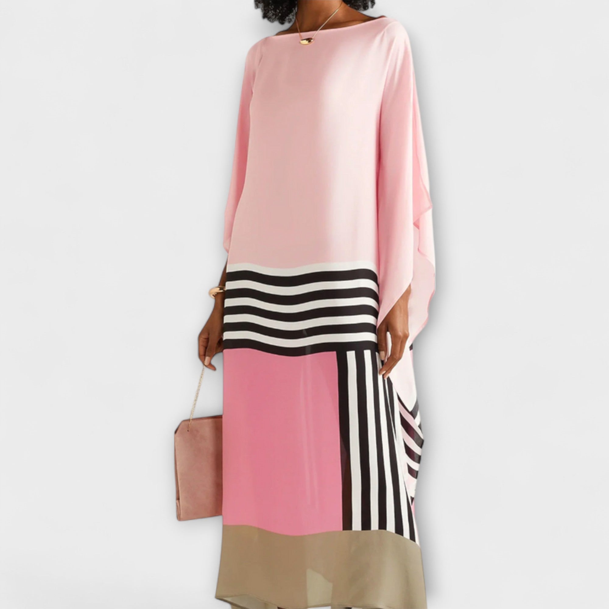 Elenora - Lockerer Kaftan mit geometrischem Muster